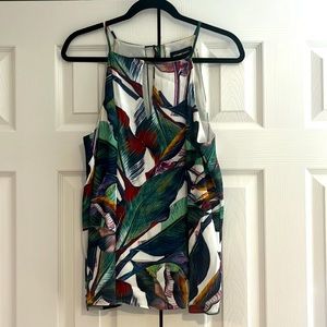 Fifteen Twenty Spaghetti Strap Palm Print Tank